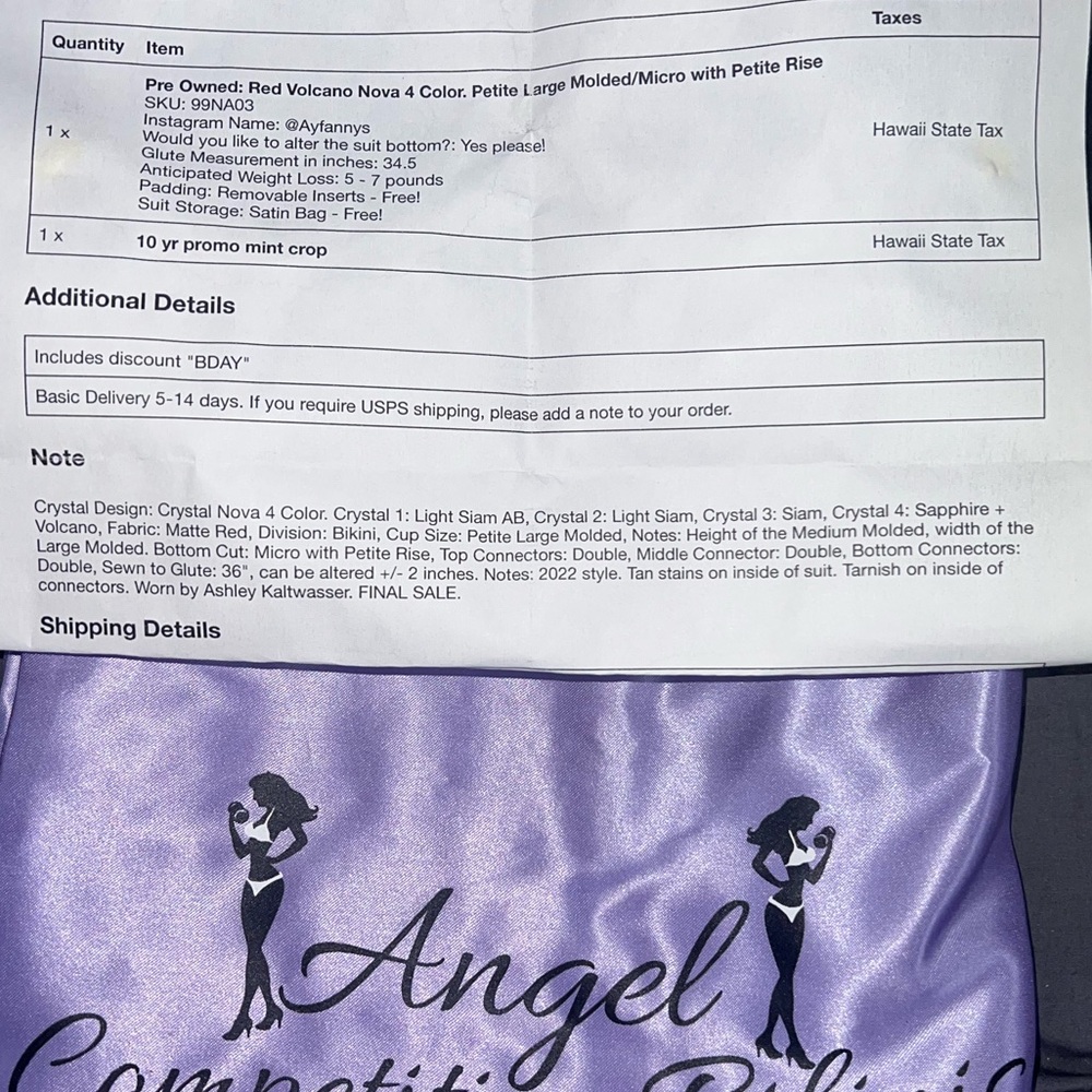 Sequin Bikini Set - Red - image 8